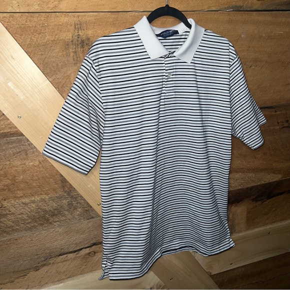Polo Golf Ralph Lauren Shirt White Blue Striped Men’s 36 - Picture 3 of 10